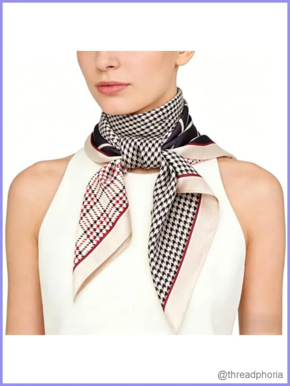 Super Soft Satin Scarf Lightweight Silky Head Bandanas Versatile Fashion Scarf